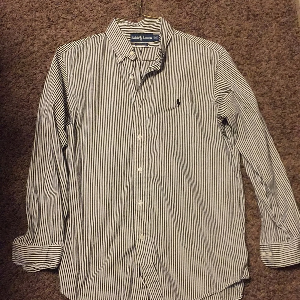 Ralph Lauren Black and White Button Down